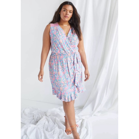 Anthropologie Tracy Reese Botanical Faux Wrap Mini Dress NWT SZ XL - Picture 5 of 16